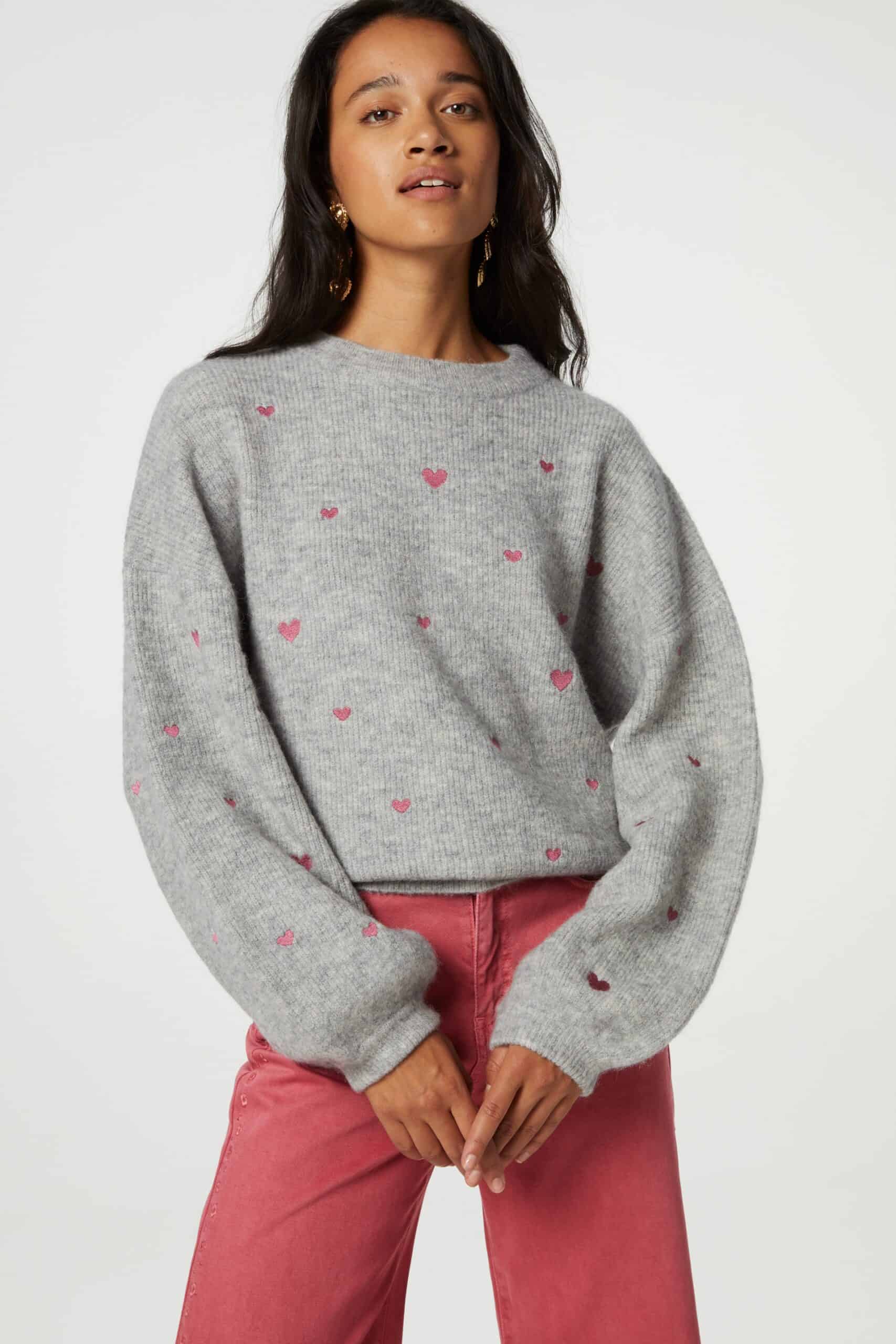 Pullover - Lidia Grey/Pink